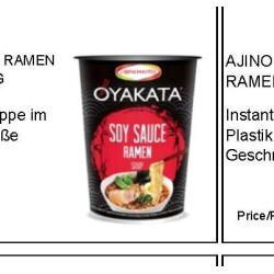 AJINOMOTO OYAKATA RAMEN CUP SOY SAUCE 63G