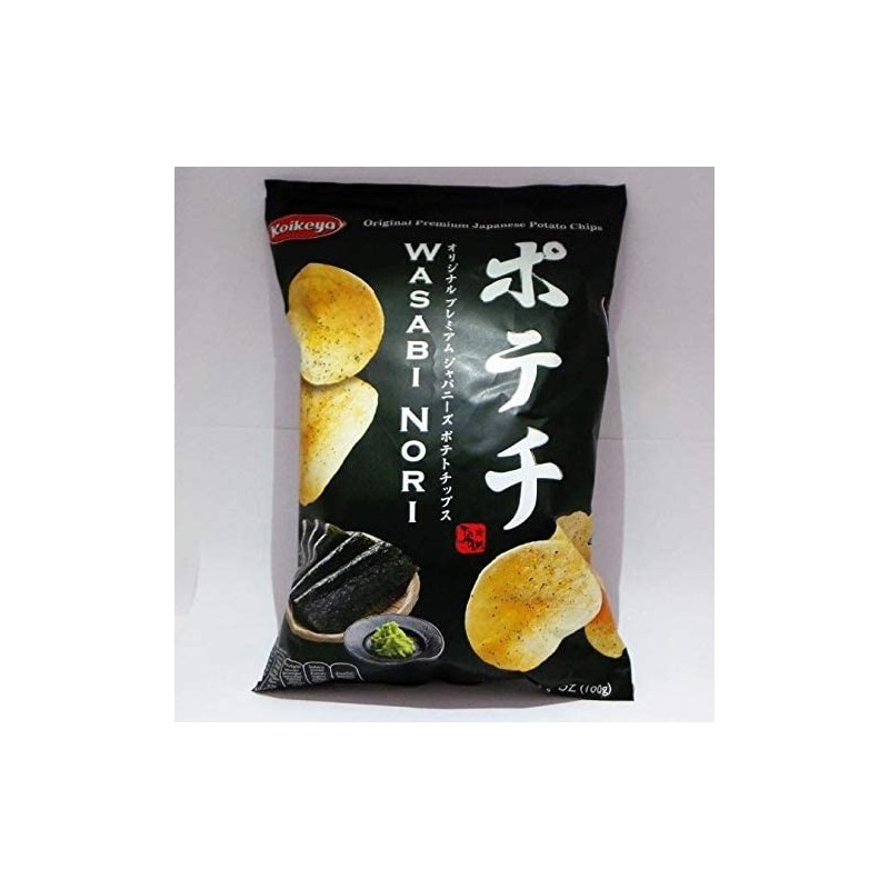 Koikeya potato chips Wasabi-nori 100g