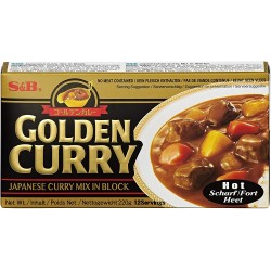 S&B Golden curry paste Hot 240g